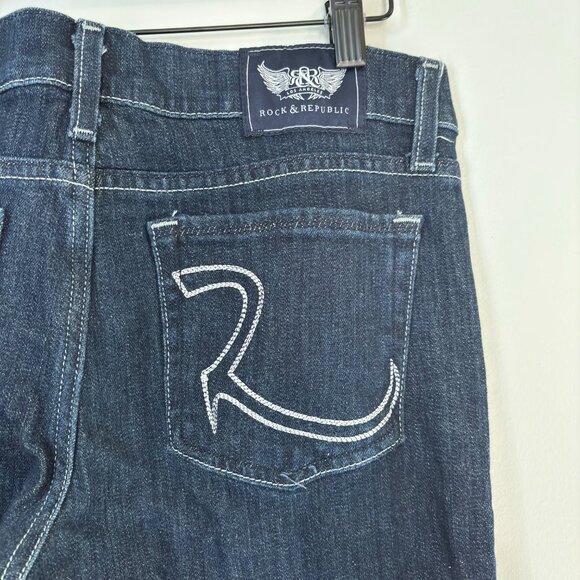 NWOT Rock & Republic Stella Dark Wash Jeans Women's Size 29 - Picture 4 of 14